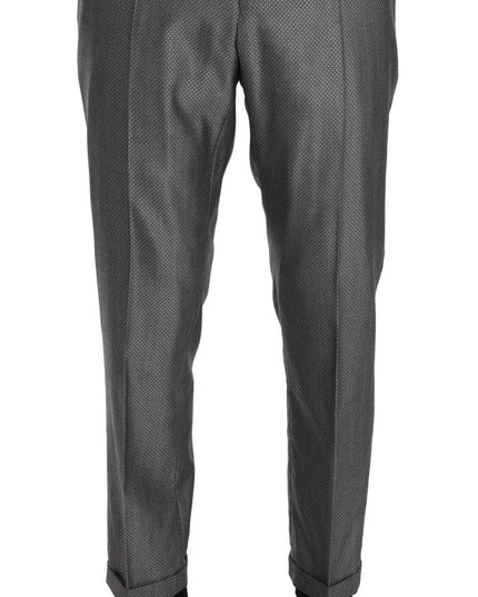 Dolce & Gabbana Black Stretch Crystal Bee Slim Fit Suit