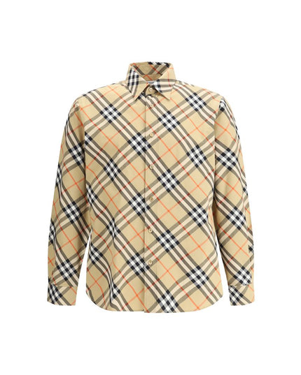 Burberry Beige Cotton Pattern Shirt