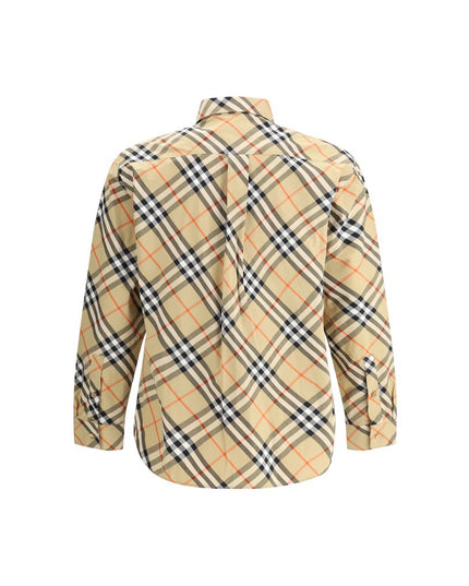Burberry Beige Cotton Pattern Shirt