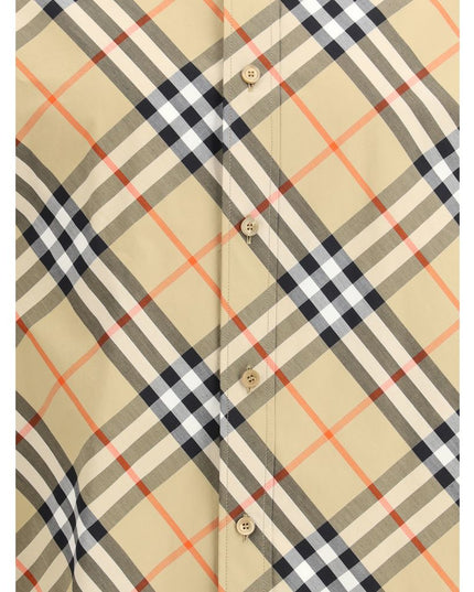 Burberry Beige Cotton Pattern Shirt