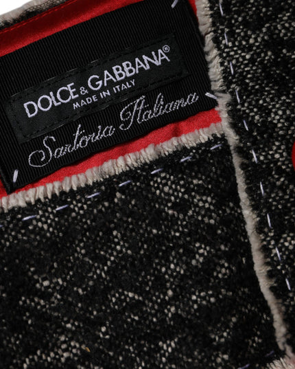 Dolce & Gabbana Red Wool Sleeveless A-line Flared Mini Dress