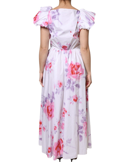 Philosophy White Floral Cotton Maxi Dress