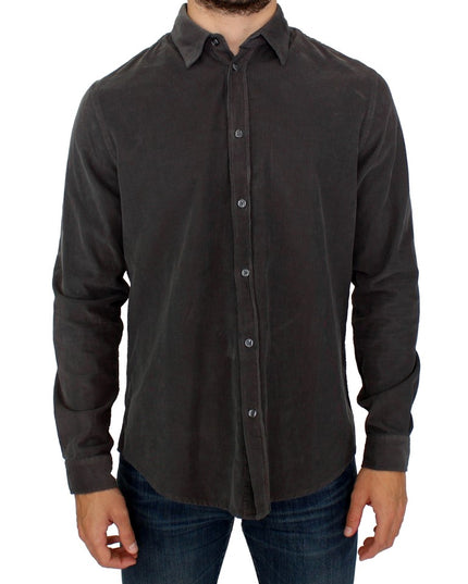 GF Ferre Green Button Front Cotton Casual Shirt