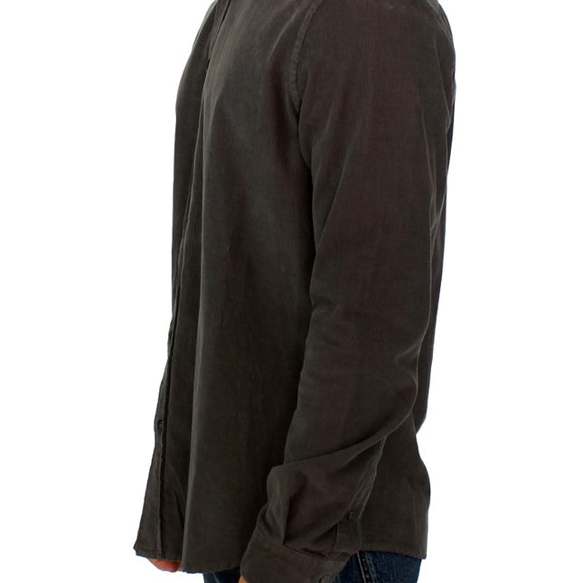 GF Ferre Green Button Front Cotton Casual Shirt