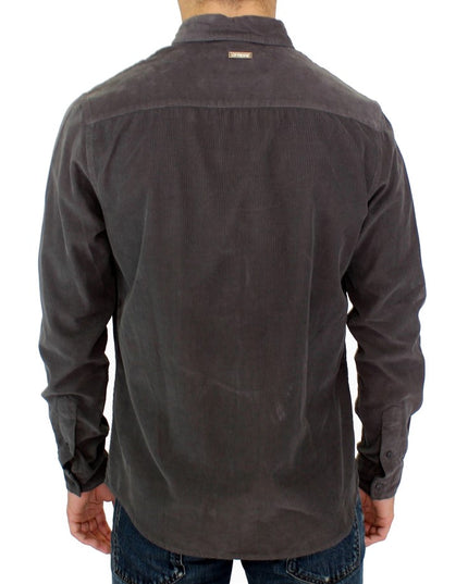 GF Ferre Green Button Front Cotton Casual Shirt