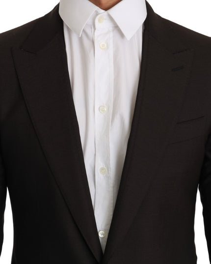 Dolce & Gabbana Brown Wool SICILIA Jacket Coat Blazer