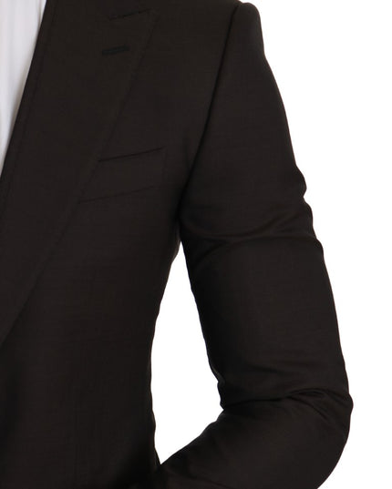 Dolce & Gabbana Brown Wool SICILIA Jacket Coat Blazer