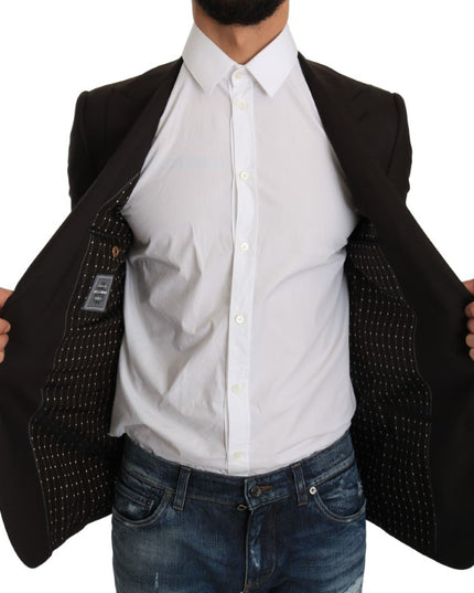 Dolce & Gabbana Brown Wool SICILIA Jacket Coat Blazer