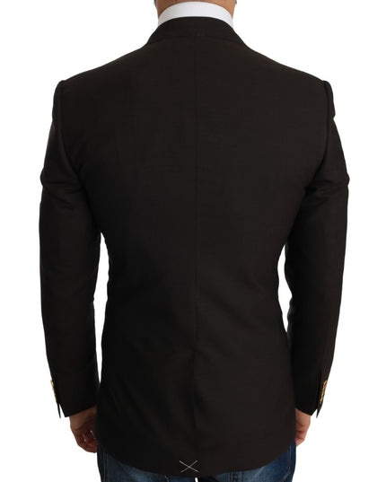 Dolce & Gabbana Brown Wool SICILIA Jacket Coat Blazer