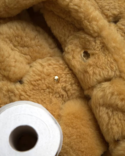 Bottega Veneta Yellow Wool Long Teddy Coat Jacket