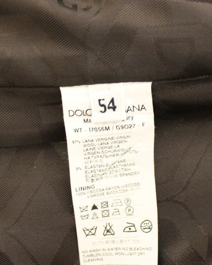 Dolce & Gabbana Brown Striped Stretch Dress Vest