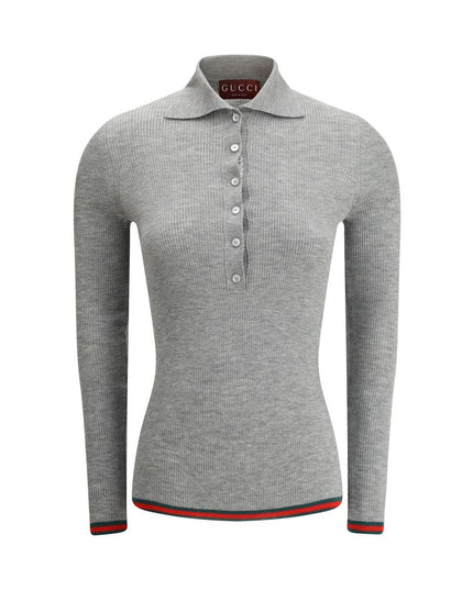 Gucci Gray Cashmere Top