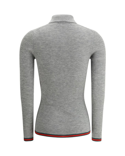 Gucci Gray Cashmere Top