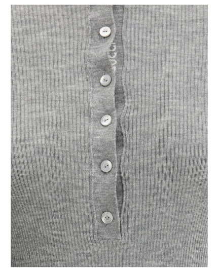 Gucci Gray Cashmere Top