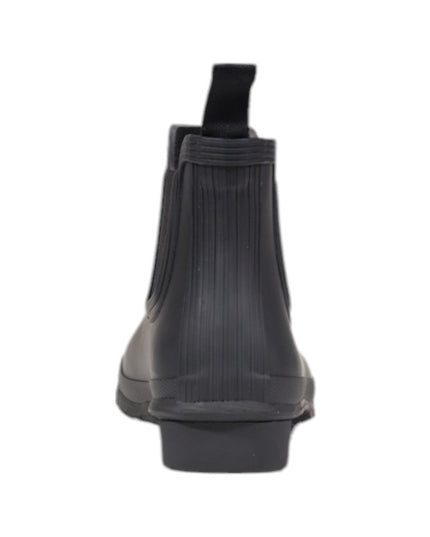 Hunter Black Recycled Polyester Ankle Boots