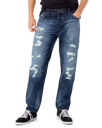 Only & Sons Blue Cotton Slim Fit Jeans