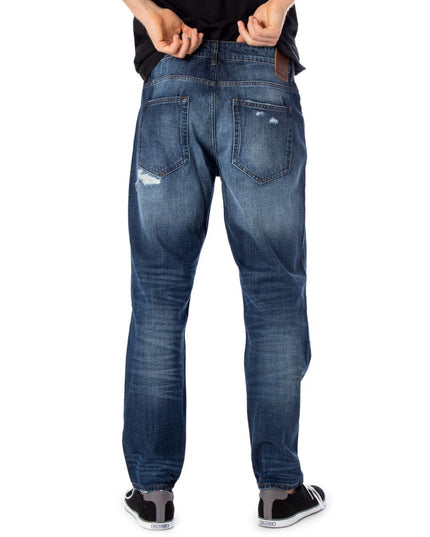 Only & Sons Blue Cotton Slim Fit Jeans