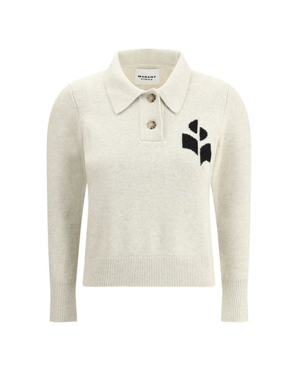 Marant Etoile White Cotton Sweatshirt