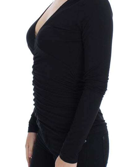 Versace Jeans Black Stretch Longsleeve Sweater