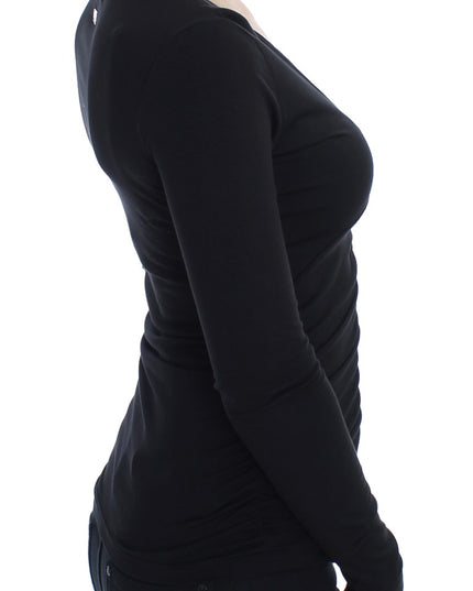 Versace Jeans Black Stretch Longsleeve Sweater