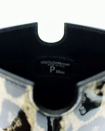 Dolce & Gabbana White Leopard Pattern Leather eBook Cover Tablet Case