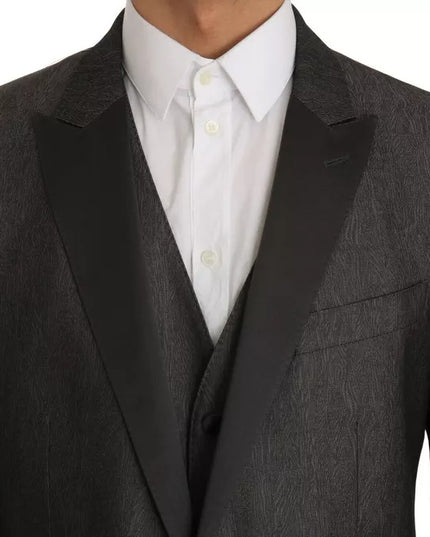 Dolce & Gabbana Gray MARTINI 2 Piece Vest Coat Blazer