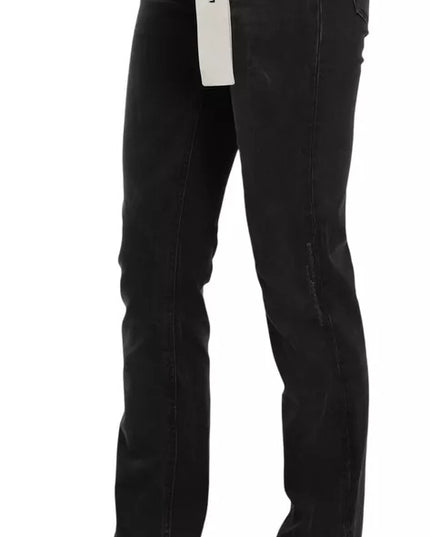 Dolce & Gabbana Black Slim Fit Cotton Jeans D&G Pants