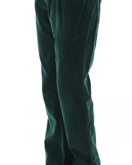 Dolce & Gabbana Green Cotton Corduroys SLIMMY Fit D&G Pants