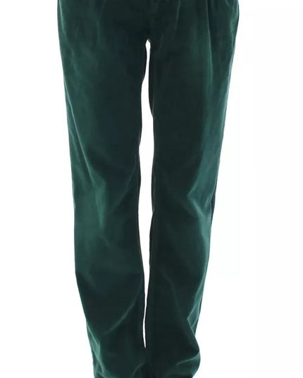 Dolce & Gabbana Green Cotton Corduroys SLIMMY Fit D&G Pants