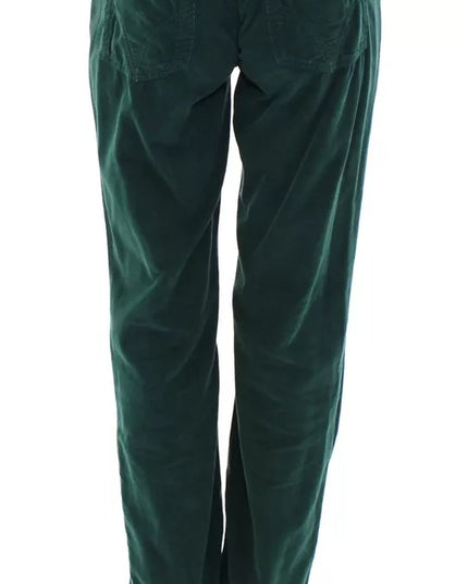 Dolce & Gabbana Green Cotton Corduroys SLIMMY Fit D&G Pants