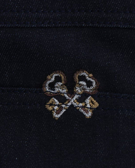 Dolce & Gabbana Blue Key Embroidered Slim Fit KATE Jeans