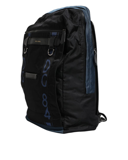Dolce & Gabbana Black Nylon DG Logo School Backpack Bag