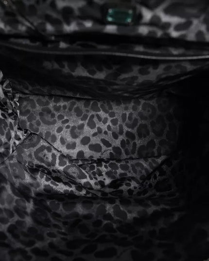 Dolce & Gabbana Black Nylon DG Logo School Backpack Bag