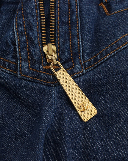 Cavalli Blue Wash Cotton Stretch Boot Cut Jeans