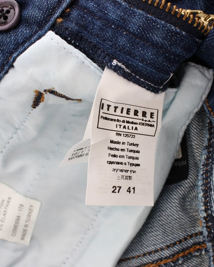 Cavalli Blue Wash Cotton Stretch Boot Cut Jeans