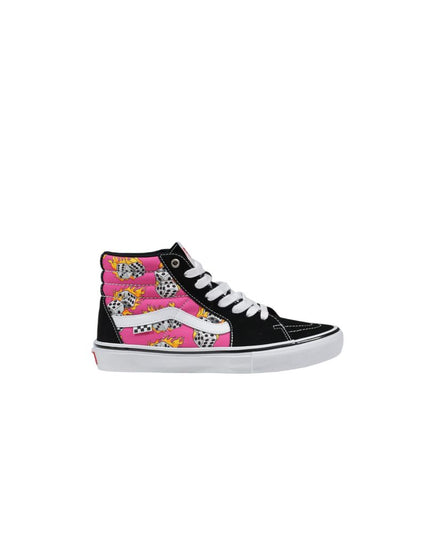Vans Pink Suede Leather High Top Sneakers