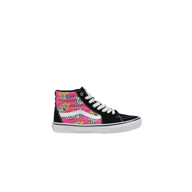 Vans Pink Suede Leather High Top Sneakers
