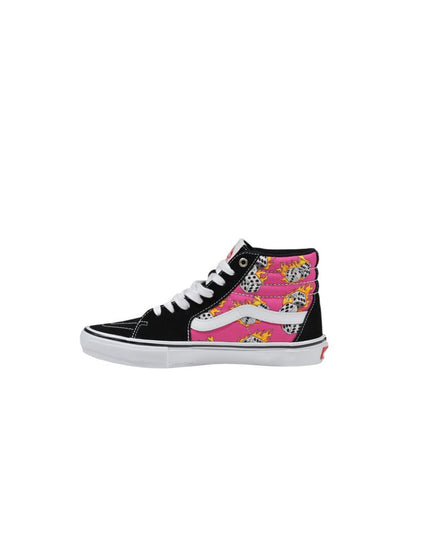 Vans Pink Suede Leather High Top Sneakers