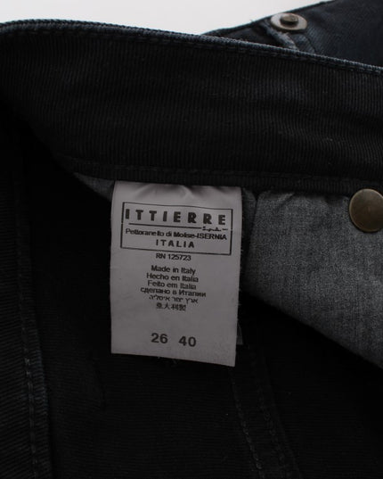 Cavalli Blue Cotton Stretch Baggy Relax Jeans