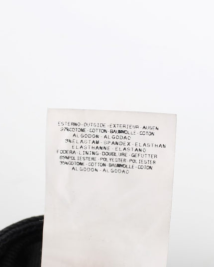 Cavalli Black Cotton Stretch Slim Skinny Fit Jeans