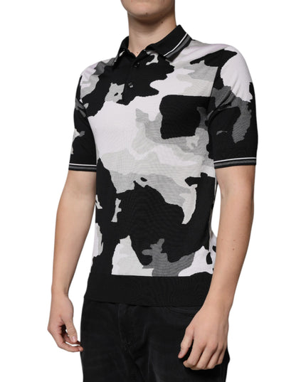 Dolce & Gabbana Multicolor Camouflage Collared Polo T-shirt