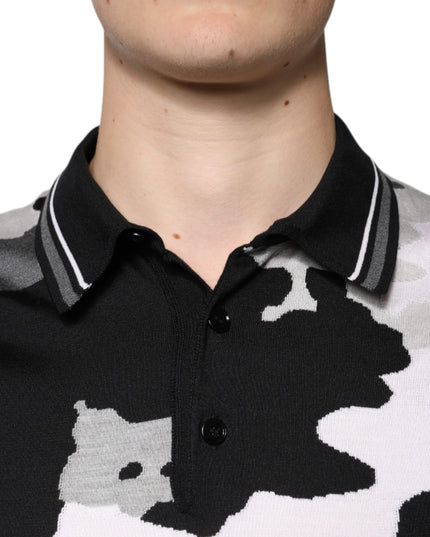 Dolce & Gabbana Multicolor Camouflage Collared Polo T-shirt