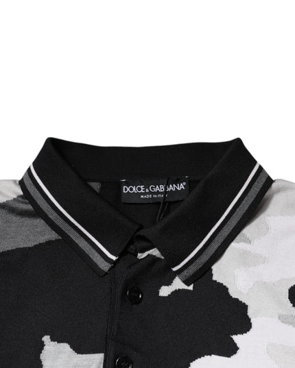 Dolce & Gabbana Multicolor Camouflage Collared Polo T-shirt