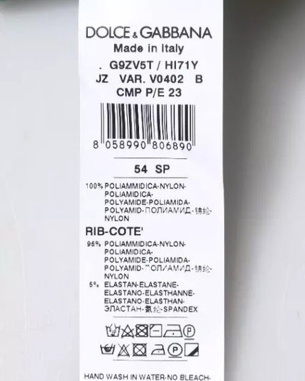 Dolce & Gabbana Green Logo Nylon Crew Neck Pullover Sweater