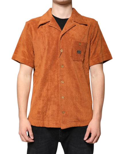 Dolce & Gabbana Hazel Cotton Velvet Button Down Collared Shirt