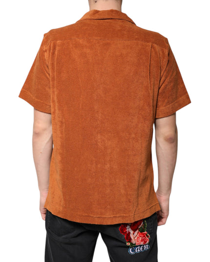 Dolce & Gabbana Hazel Cotton Velvet Button Down Collared Shirt