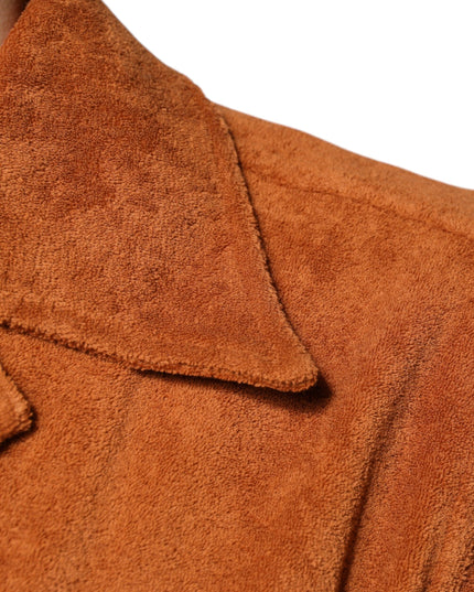 Dolce & Gabbana Hazel Cotton Velvet Button Down Collared Shirt