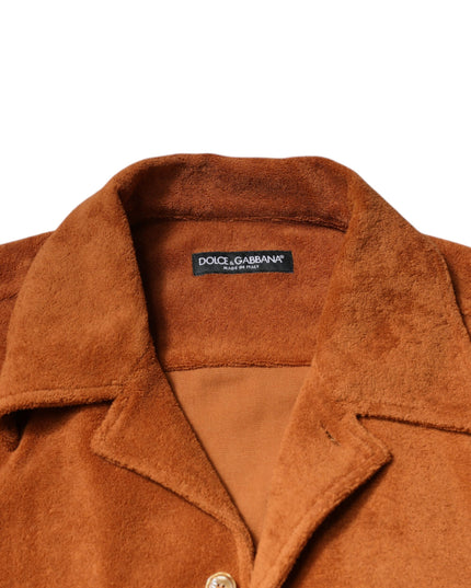 Dolce & Gabbana Hazel Cotton Velvet Button Down Collared Shirt