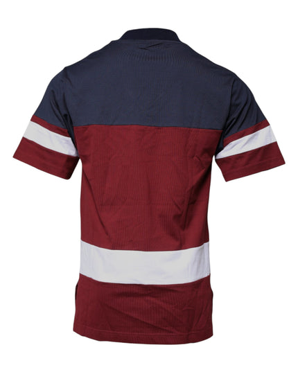 Dolce & Gabbana Multicolor Cotton Vneck Short Sleeve T-shirt