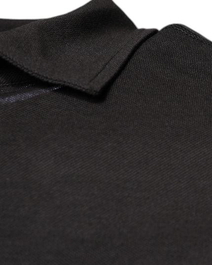 Dolce & Gabbana Dark Gray Collared Short Sleeves Polo T-shirt